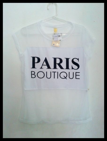 Blusa em tule PARIS BOUTIQUE Branco